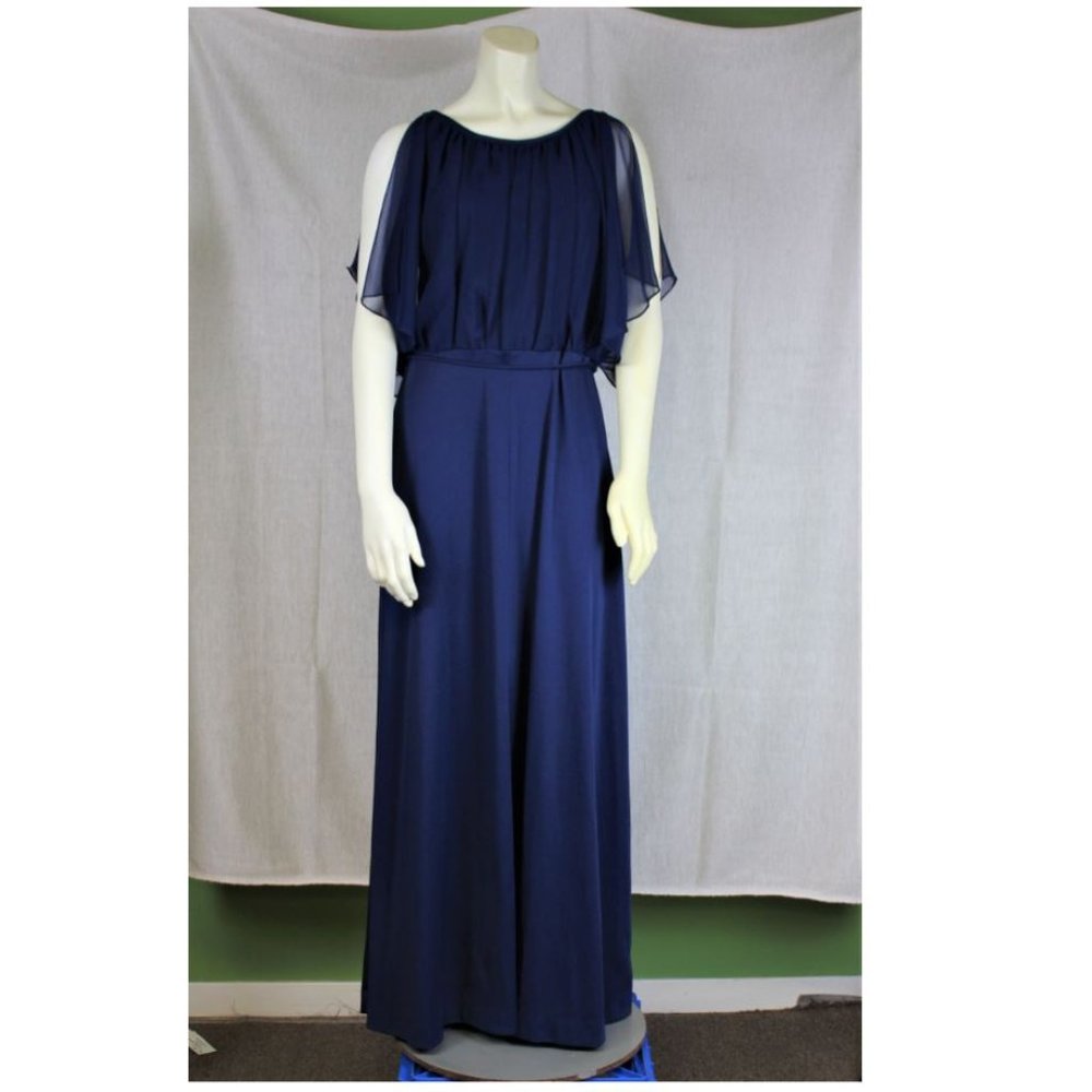 Navy blue bridesmaid dress